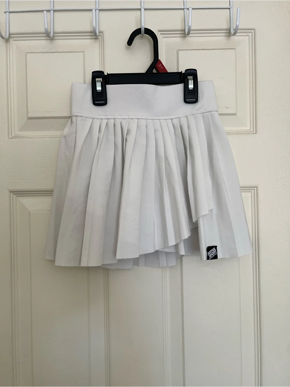 Justice Girls White Pleated Skort Size Small 7/8